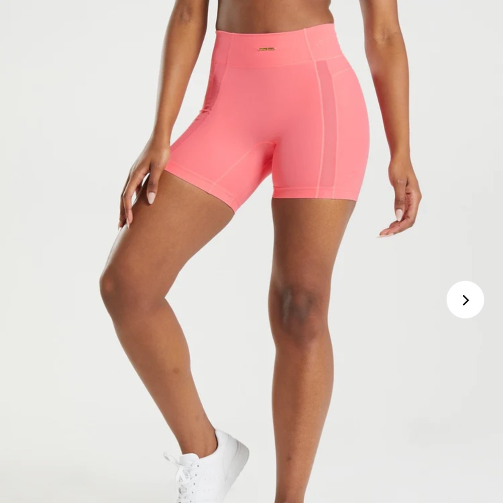 Gymshark Whitney pink peony cycling shorts